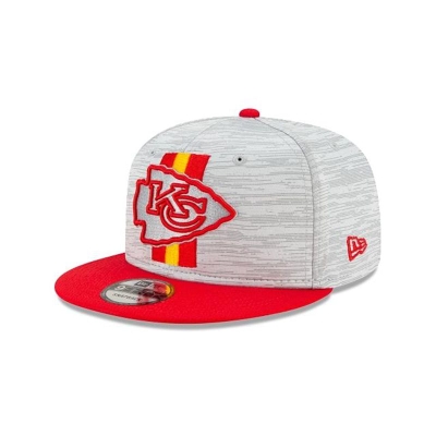 Red Kansas City Chiefs Hat - New Era NFL Official NFL Training 9FIFTY Snapback Caps USA6852149